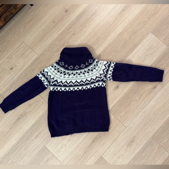 Ricki's Women's Knit Cardigan in Purple and Cream - Picture 4 of 4